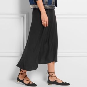 Aquazzura Dancer Christy Lace Up Ballet Flats